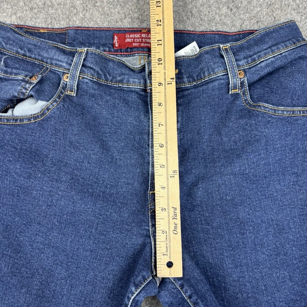 Vintage Levi's 550 Jeans Women's 12m Bootcut Dark Wash Classic Relaxed Stretch